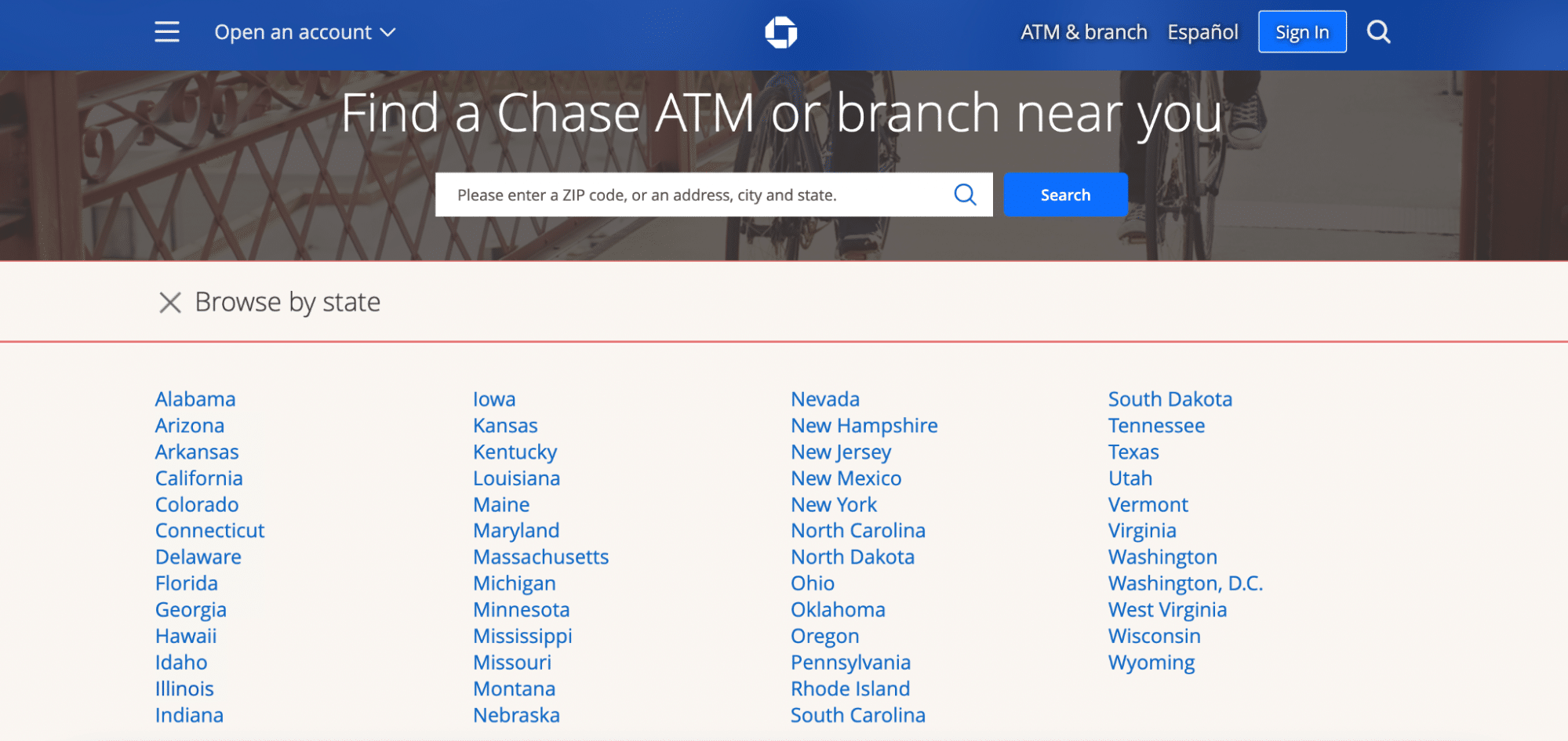 chase branches near me