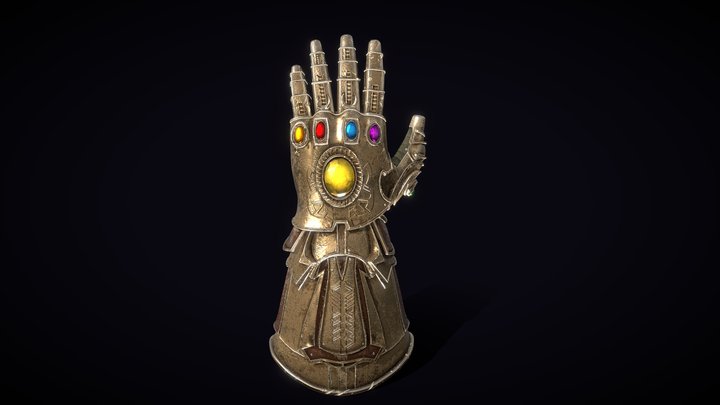 infinity gauntlet 3d model