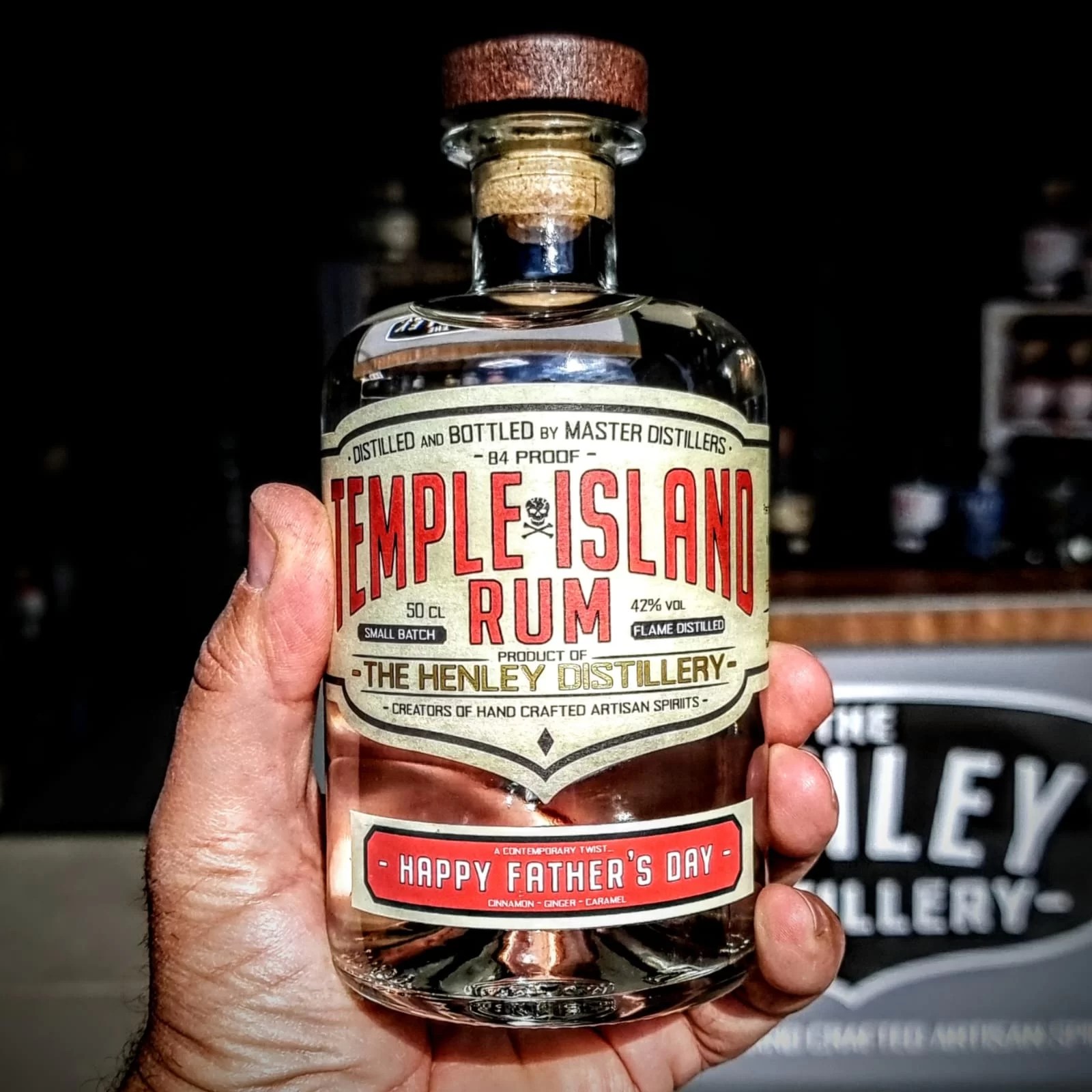 personalised rum bottle