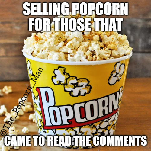 selling popcorn meme