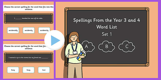 spelling quiz powerpoint