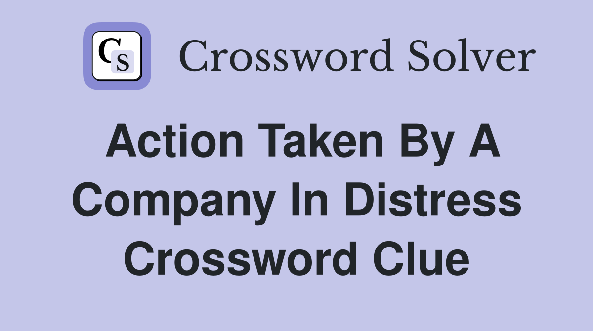 distress crossword clue