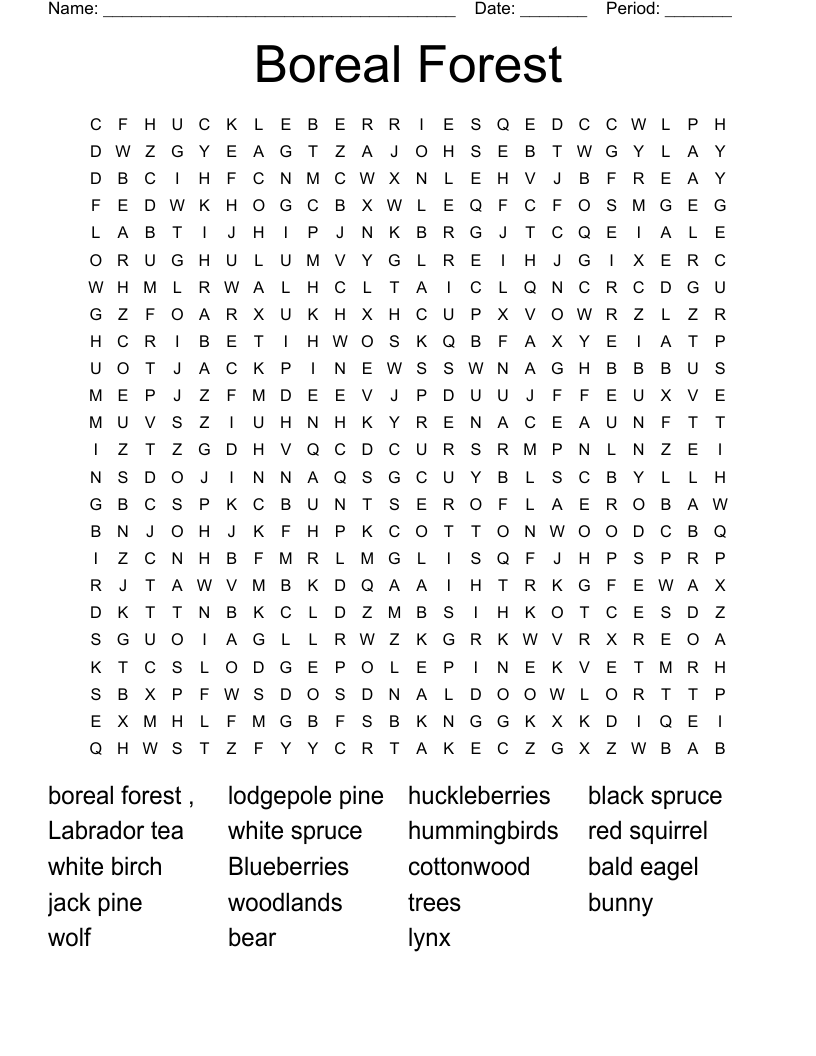 boreal crossword clue
