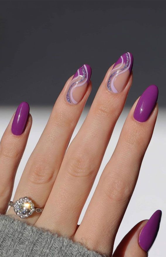 purple nail designs 2022