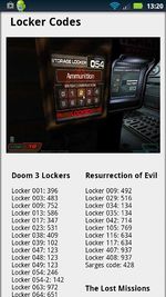 doom 3 locker codes