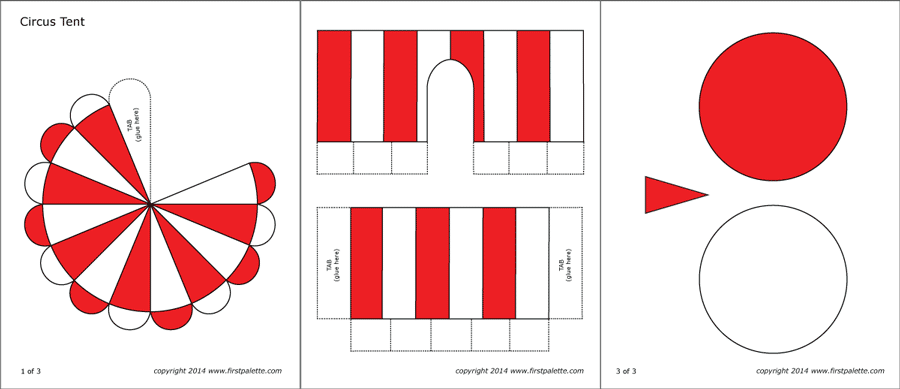 carnival tent template