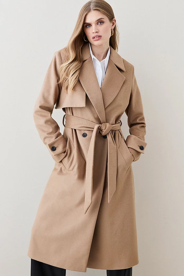 womens petite trench