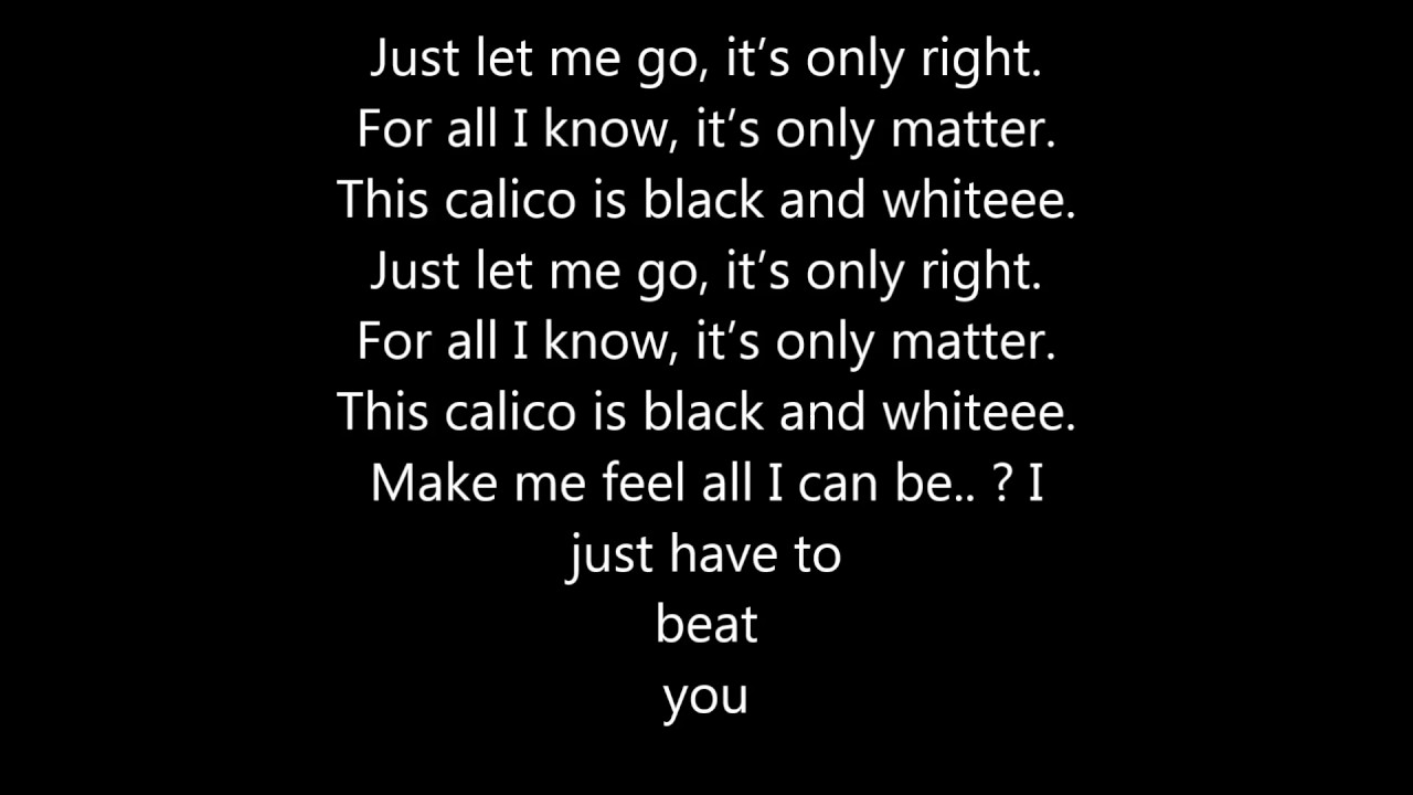 black and white lyrics
