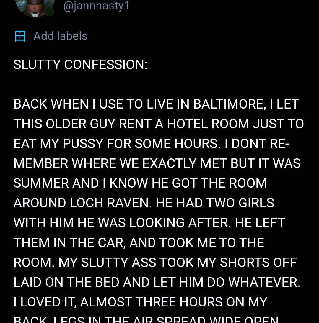 reddit slutty confessions