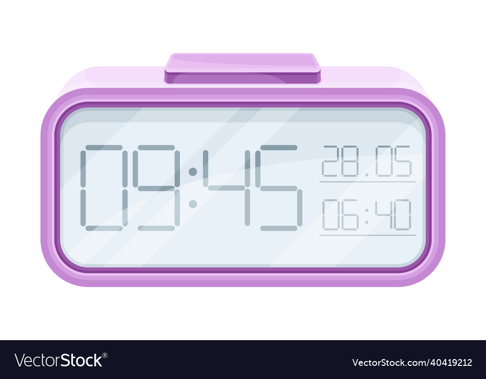 cartoon digital clock