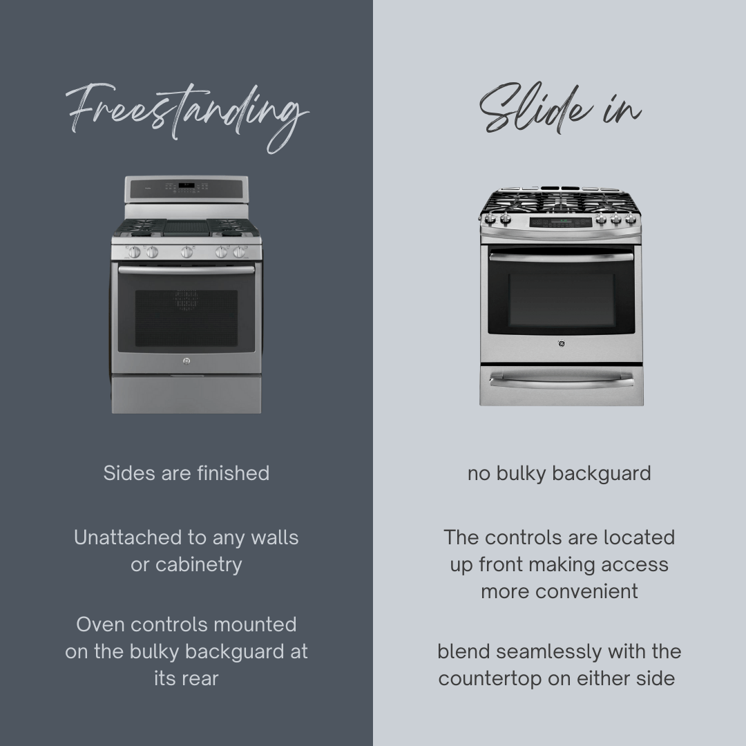 slide in vs freestanding ranges