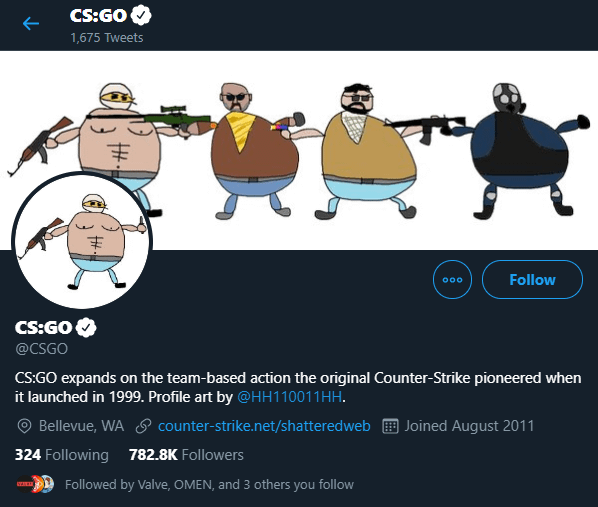 twitter cs go