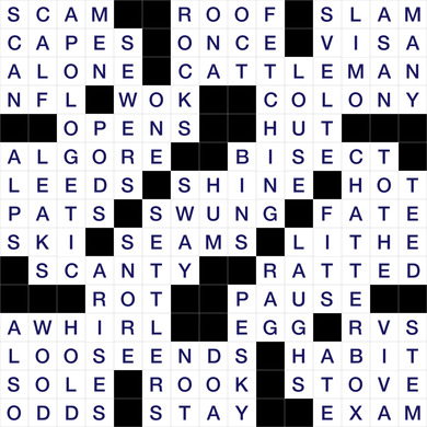 lithe crossword clue