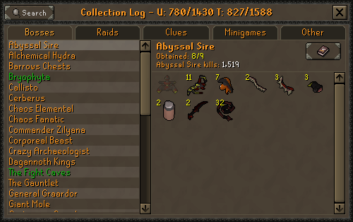 osrs collection log
