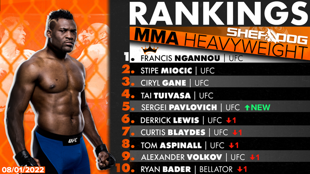 ufc weight rankings