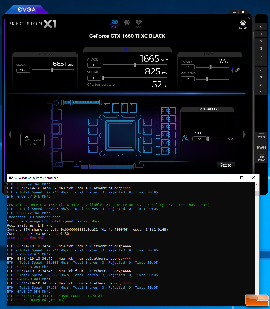 gtx 1660 ti mining performance