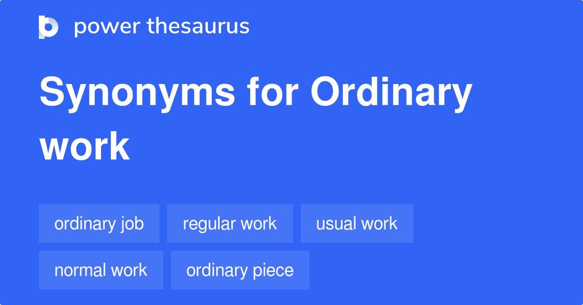 ordinary synonym