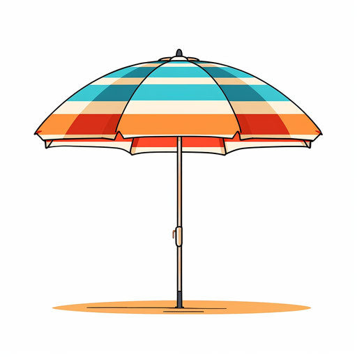 beach umbrella clipart