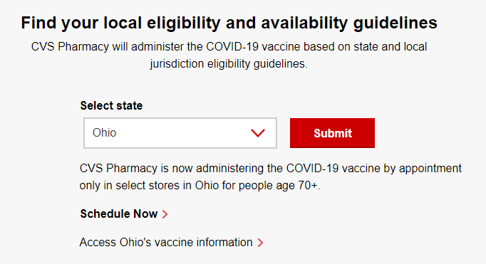 cvs vaccine scheduler