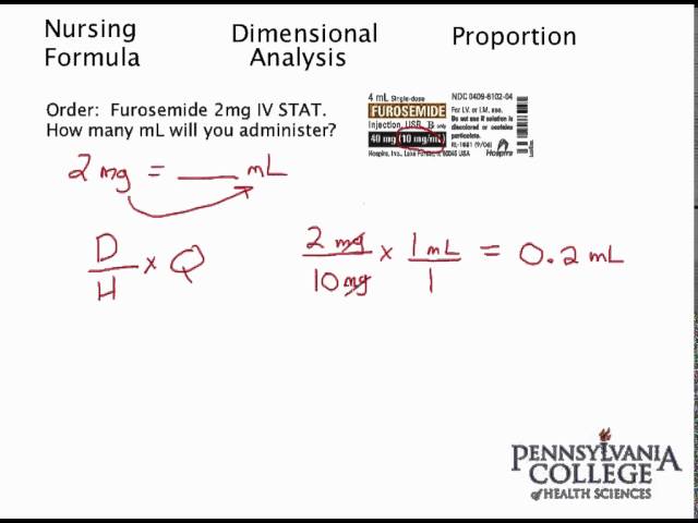 conversion of milligrams to milliliters