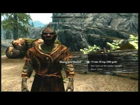 skyrim buying lumber