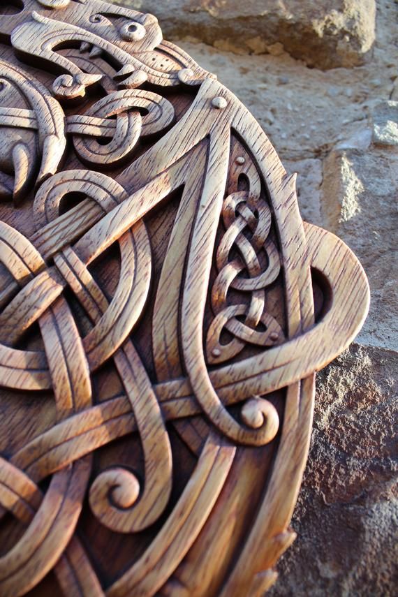 norse wood carving