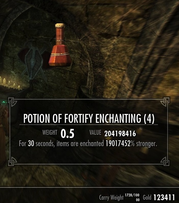 fortify enchanting potion ingredients