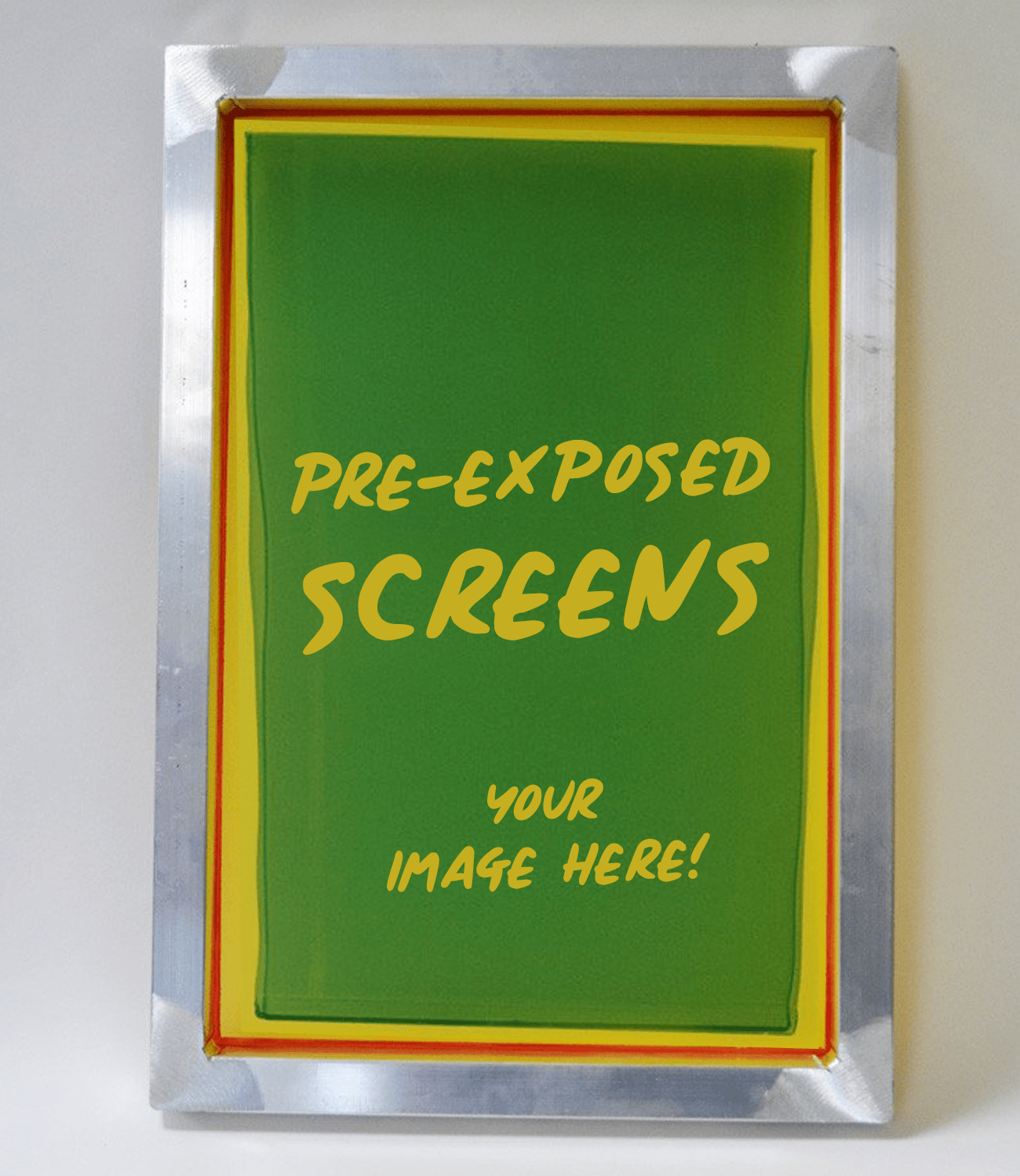 pre burned screens for screen printing