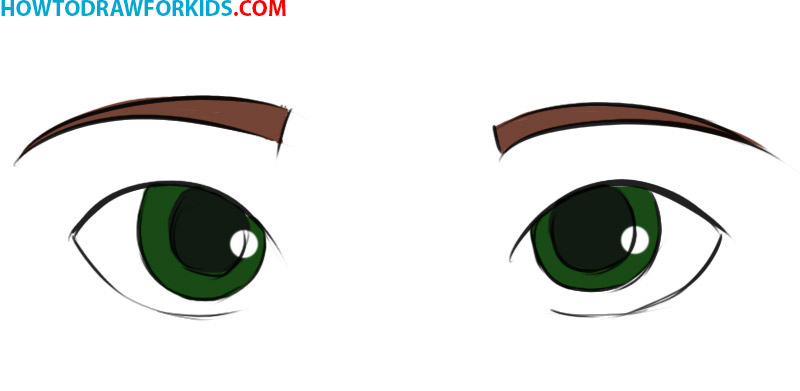 eyes drawing easy cartoon