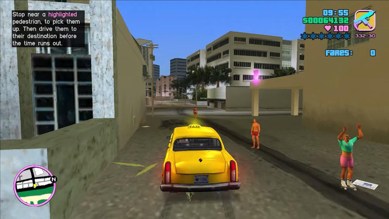 gta vice city taxi mission code