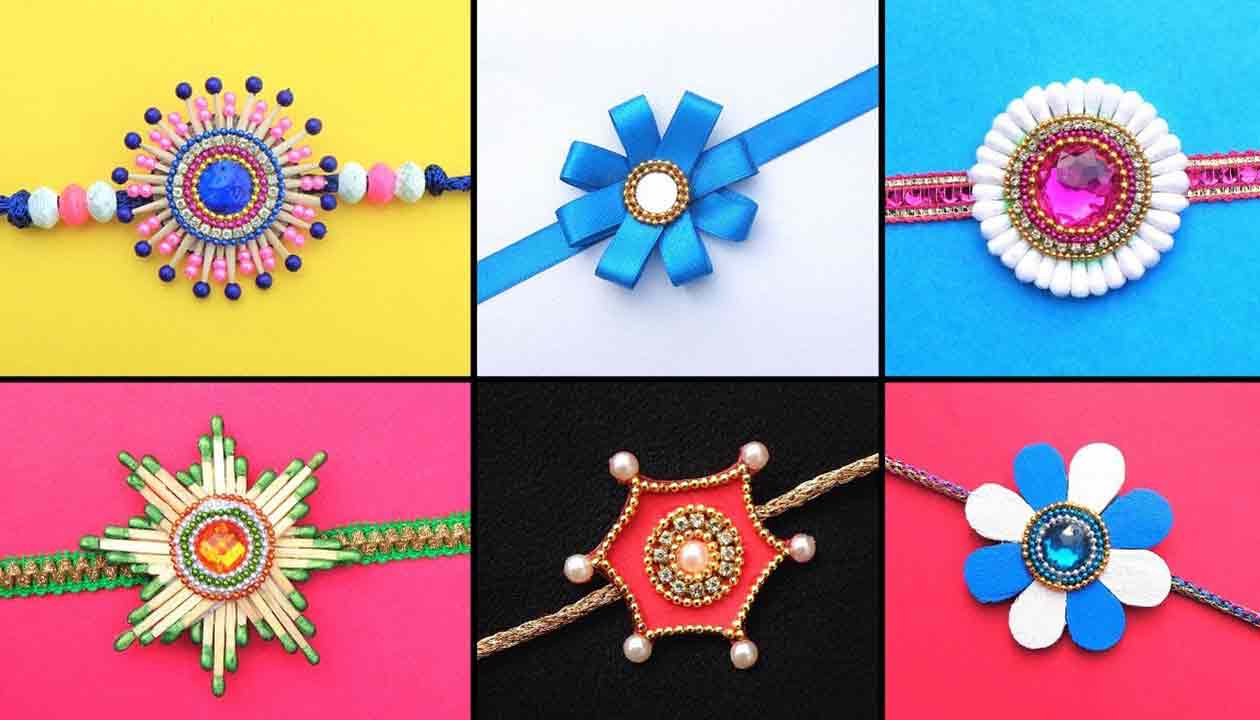 how to make rakhi at home easy and beautiful