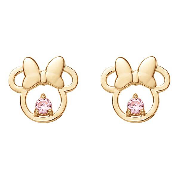 minnie mouse earrings 14k gold