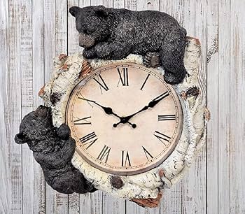 bear wall clock