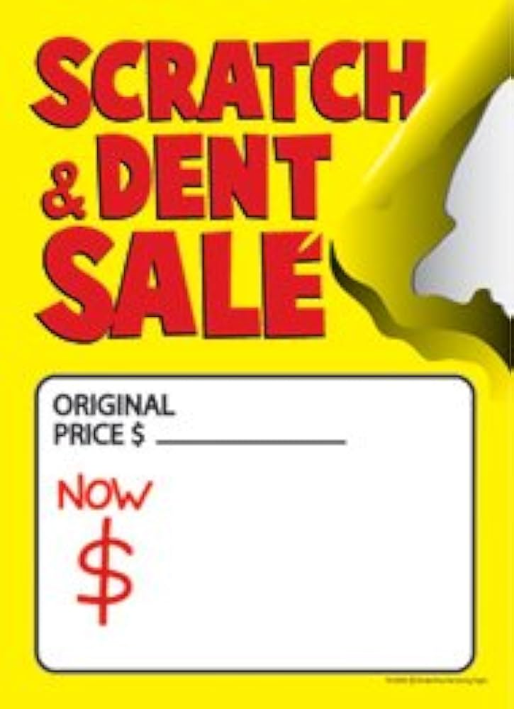 scratch and dent sale