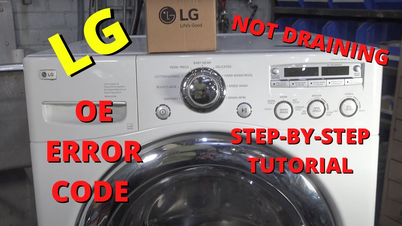 lg washing machine oe error