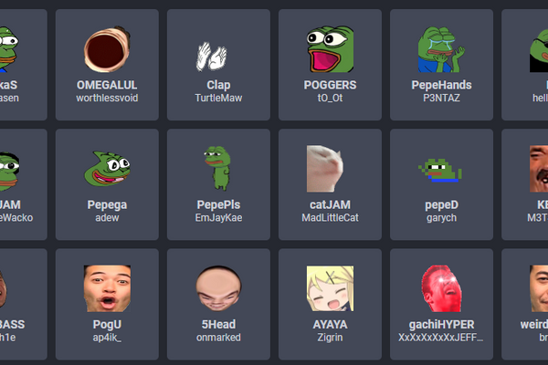 twitch emotes extension