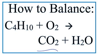 c4h10 o2 co2 h2o