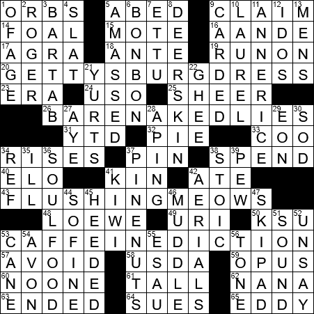 parent crossword clue