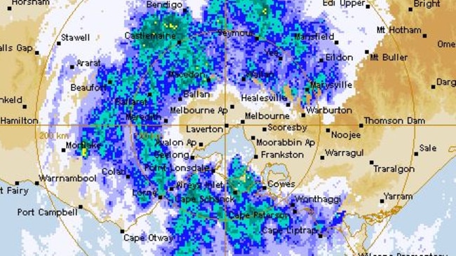 weather radar melbourne