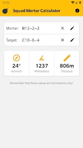 squad mortar calculator