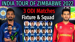 india vs zimbabwe 2022 squad list