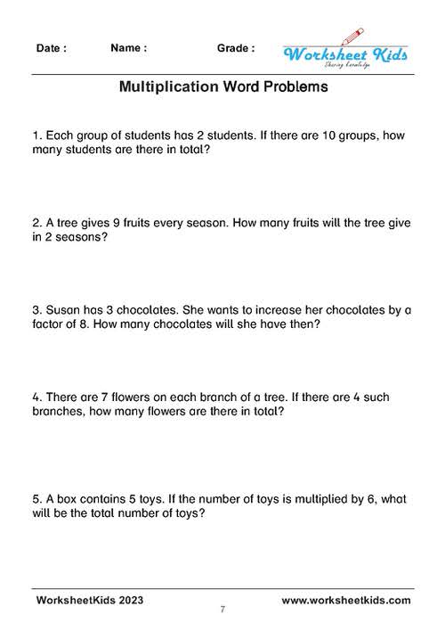 multiplication word problems grade 4 pdf