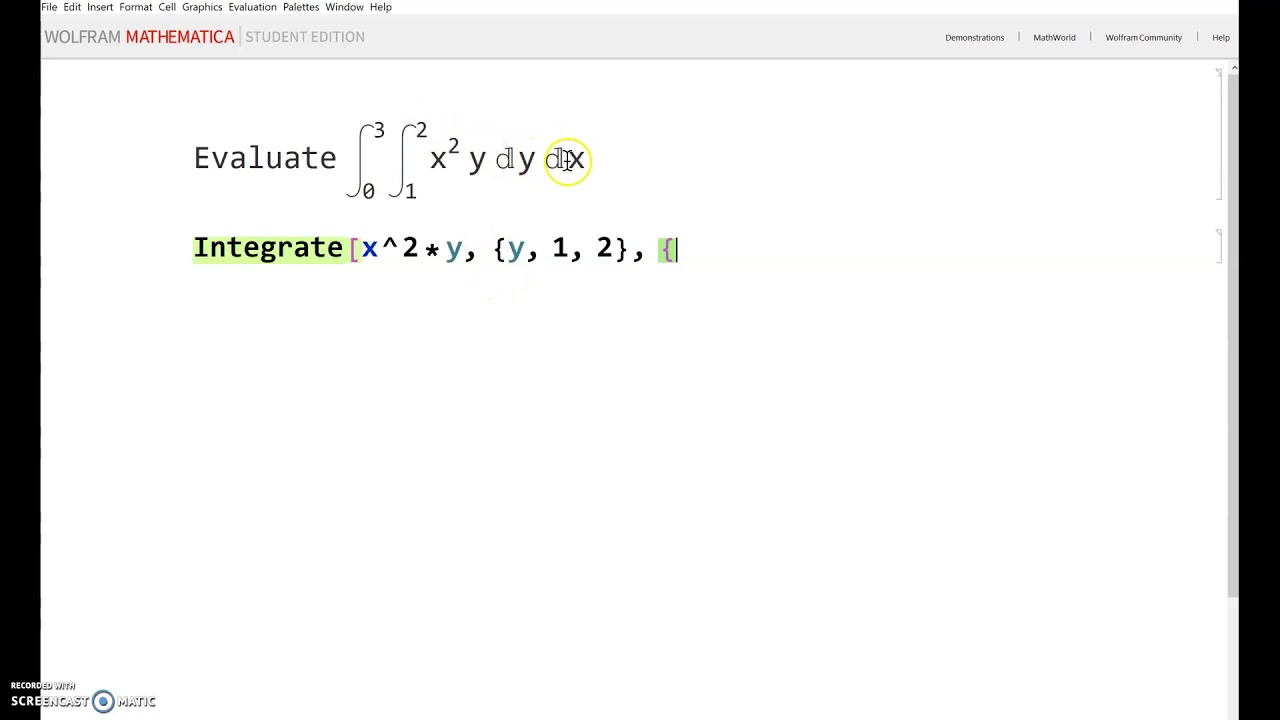 integrate in mathematica