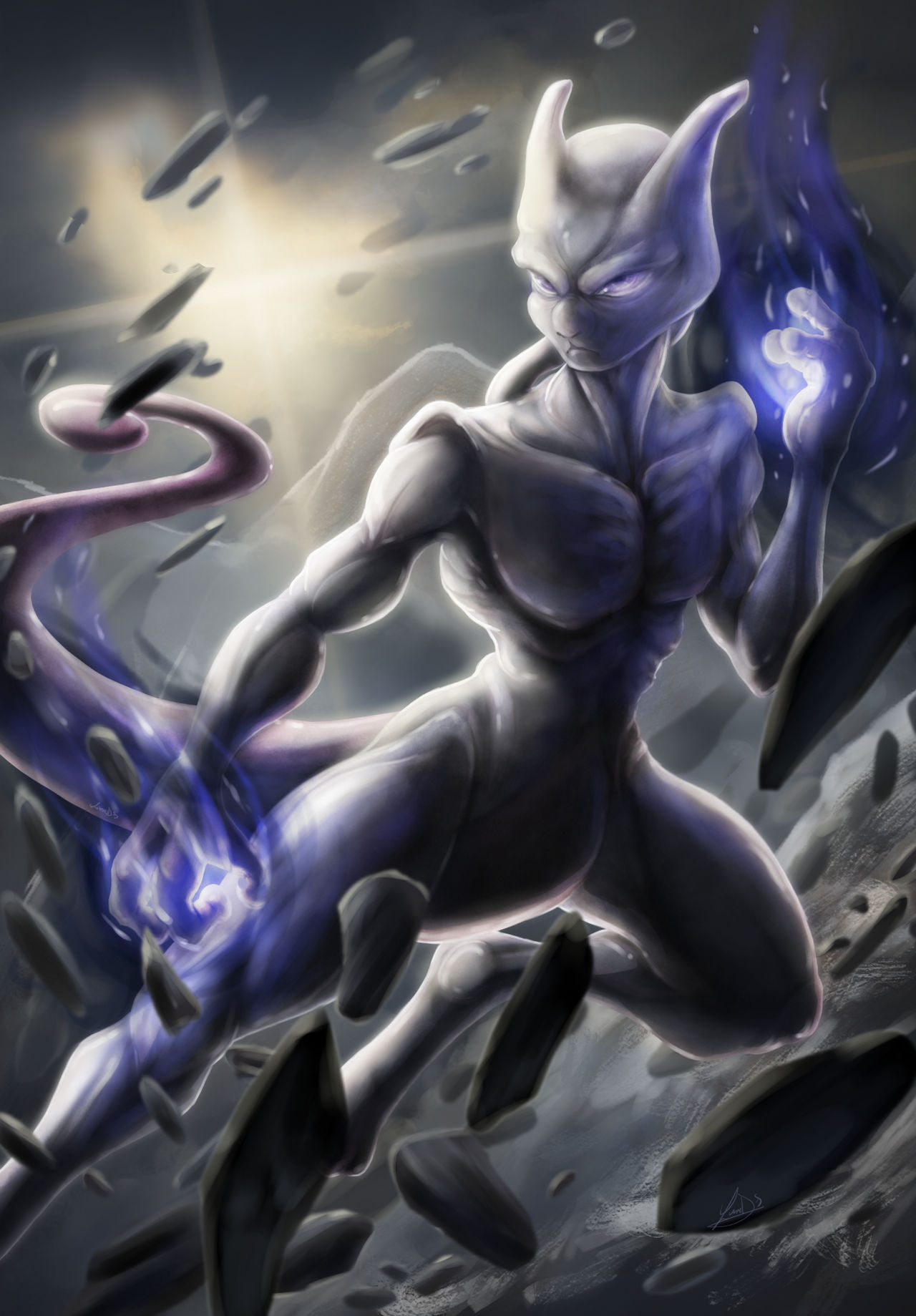 mewtwo fanart