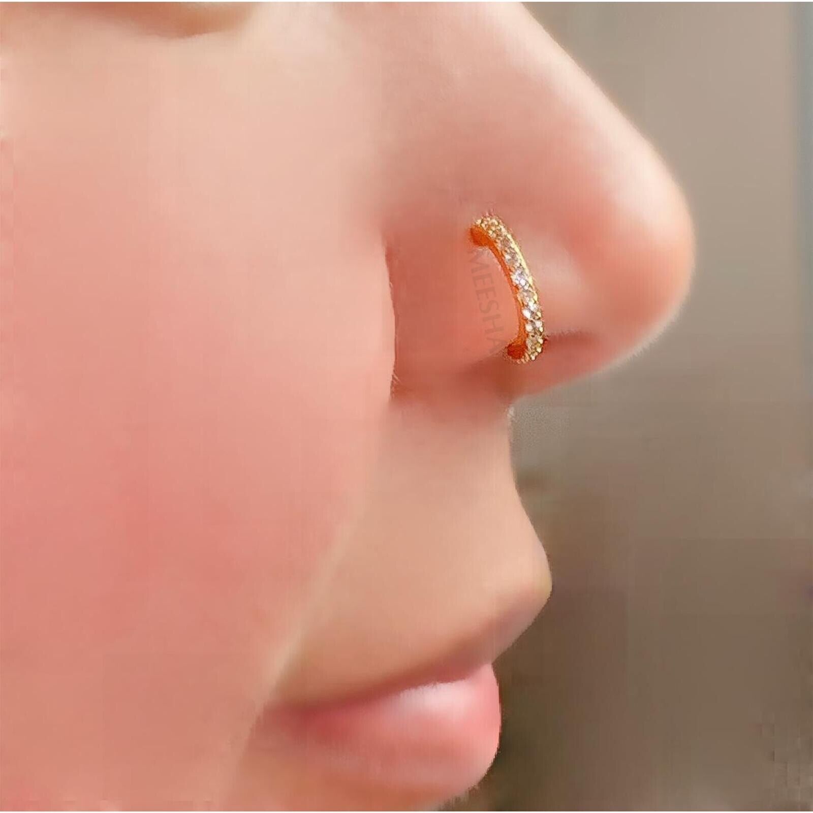 nose piercing ring gold