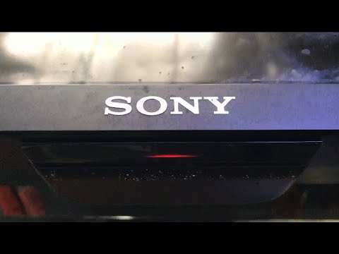 sony tv red light flashing