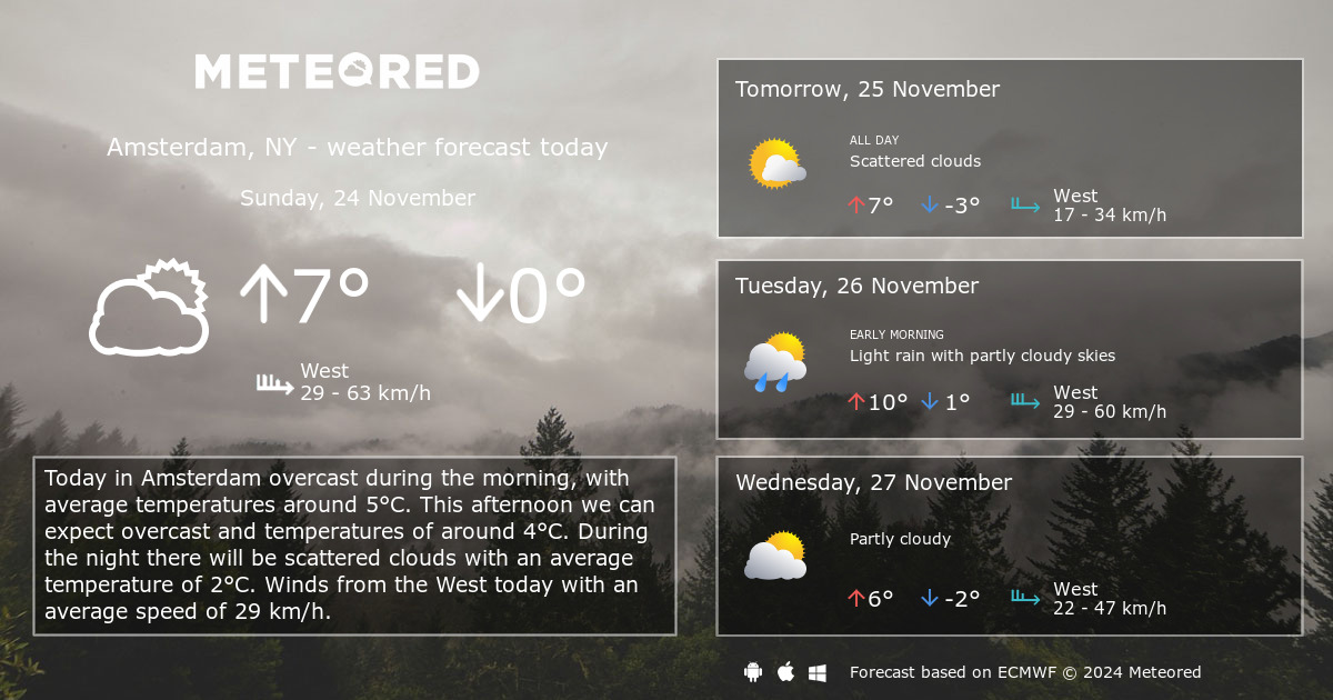 amsterdam ny weather