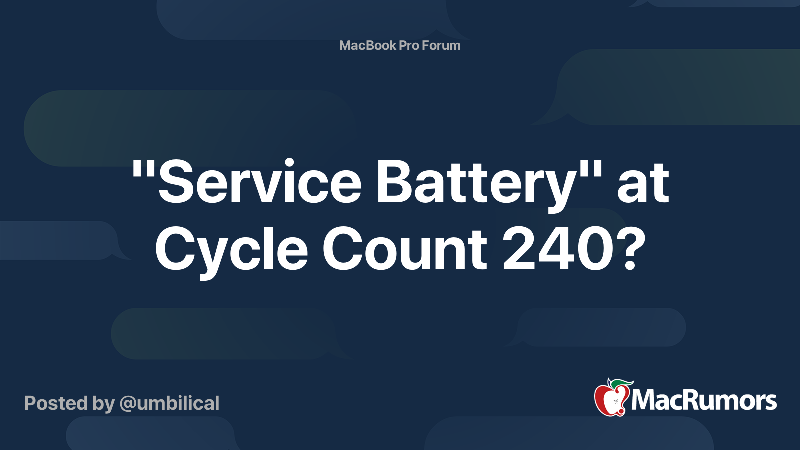 macbook pro service battery low cycle count