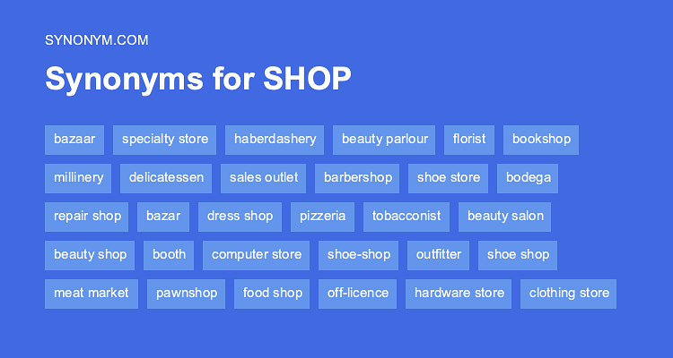 antonym for shop