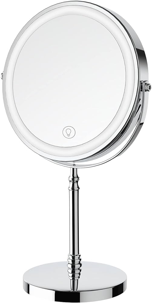 lighted magnifying makeup mirror